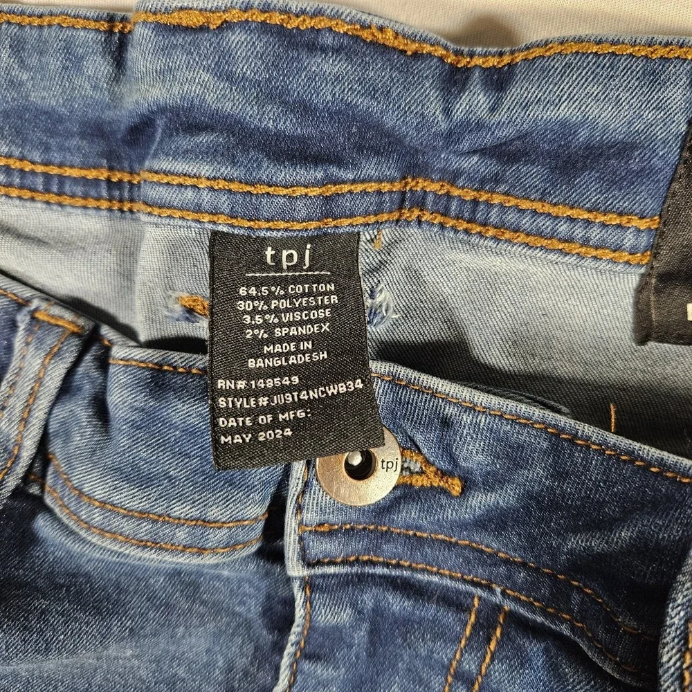 TPJ Jeans Bootcut Mens 33x34 Blue‎ Denim